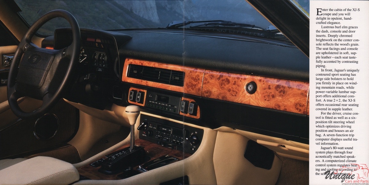 1991 Jaguar Model Lineup Brochure Page 9